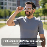 Windproof Shielded Goggles Dustproof Blue Light Block Ing Light Block Ing Glasses Impact-Resistant Full Enclosure Glasses for Workplace, Work