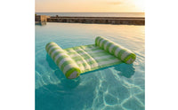 Lounging Inflatable Water Lounge Foldable Floating Lounge Bed for Pool