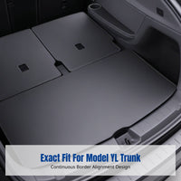 Genuine Leather Trunk Mat for Electric Vehicle Model YL, Full Coverage, Interior Accessory, Easy to Clean