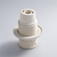 Bulb Holder for Pendant Lights and DIY Lighting, E14 Lamp Holder with Shade Locking Nut, Self-Locking Half-Thread Screw Lamp Holder
