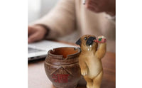 Pug Dog Ashtray Tabletop Vessel Whimsical for Living Room