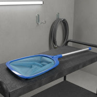 Aluminum Handle Pool Debris Net Easy Scoop Rim Swimming Pool Skimmer Wide Coverage Fine Mesh for Shallow Water