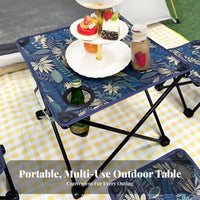 Portable Slatted foldable Table Lightweight Camping gear Foldable Design Outdoor Furniture Multi-Functional for Travelers, outdoor mealkers, outdoor meals, outdoor meal, Beach, Backyard