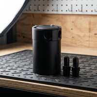Drainable Oil-Gas Separator Universal Oil Separator Cylindrical Crankcase Vent Collector Can Metal for Automotive Engine Bay