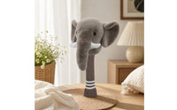 Elephant Driver Headcover Soft Elephant Golf Headcover Cute Golf Club Cover with Knitted Sleeve for Golfers