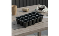 15 Pieces Starter Tray Reusable Plant Sprouting Tray Drainage Holes Gardening Supply for Greenhouse
