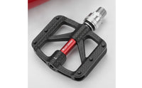 Three-Bearing Folding Bike Pedals with Reflectors Anti-Slip Pedals with Reflectors Aluminum Alloy Folding Cycle Pedal Portable for Commuters, Cyclists, Night Riding