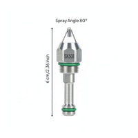 Heat and Wear Resistant High-Frequency Air Atomizing Nozzle Wide Area Coverage Industrial Dust Suppression Nozzle Adjustable Flow