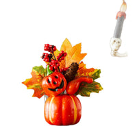 Halloween Maple Leaf and Pumpkin Decoration Set for Autumn Festival
