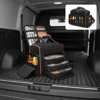 Wear-Resistant Electrician Tool Bag Oxford Cloth Multi-Compartment Tool Bag Rubber Feet for Technicians