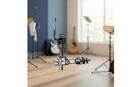Drum Hardware Clamp Professional Clamp with Rod Heavy-Duty Mounting Bracket for Drummers, Stage, Rehearsal Studio