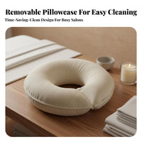 Soft & Comfortable U-Shaped Prone Pillow Ergonomic Design Flannel Beauty Pillow Breathable for Beauticians, Salon, Home Use, Office