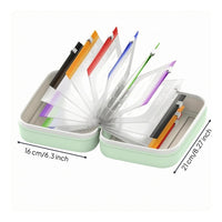 14 Pieces Travel Capsule Holder Organizer Waterproof Clear Capsule Holder Impact-Resistant   Bag