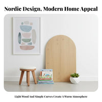 3 Pieces Folding Panel Divider Self-supportingStanding Foldable Wave-Top Partition Portable Multi-Functional for Children's Room