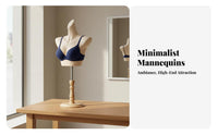 Realistic Proportions Underwear Display Form Polished Finish Lingerie Display Bust Lightweight Half Body Mannequin Long-Lasting for Boutique Owners, Clothing Designers, Window Displays, Retail Outlet S, Boutiques, Trade Exhibition