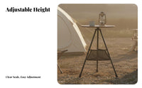 Foldable Tripod Table Foldable Design Foldable Camp Stand Lightweight Camping Gear for Picnickers, Backpackers, Picnic, Backpacking, Backyard