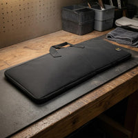 Black Car Repair Tool Bag Padded Automotive Tool Storage Bag Rectangular Portable Handle
