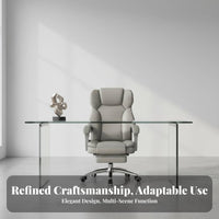 Reclining Function Highspine managerial Chair Padded pad Office Furniture Adjustable Height rotate Seat Ergonomic Design for managerials, Adults, Students, Conference Room, Workstation