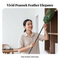 Peacock Feather Brush Decorative Fine cleanseing Brush Soft and Nonscuff