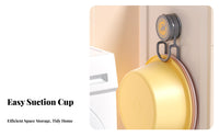 Easy Installation Drill-Effortless Basin Hanger Space Saving Suction Cup Basin Hook Heavy Duty for Families, Homeowners
