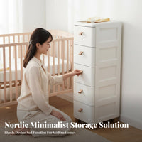 Space Saving Multi-Drawer Storage Unit Large Capacity Stackable Drawer Chest Anti-Drop Drawers Household Furniture Sturdy Construction for Homeowners, Students, Office Workers, kids' Room, Bedroom, Closet, Under Desk