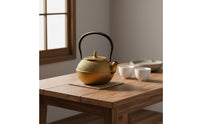 Cast Iron Teapot Textured Tea Server Forward Spout