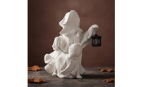 Statue with Light Festive   with Walking Cat Matte Ornament for Mantel
