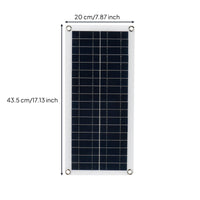 Lightweight 10W Solar Panel Charger Built-in Smart Charge Controller 12V Solar Charging Kit Waterproof High-Performance Monocrystalline for Camping