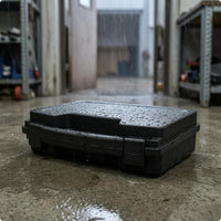 Locking Latches Hard Plastic Carrying Case Black Shielding Carrying Case Lockable Equipment Storage Sturdy Build