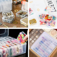 Dustproof 30 Compartment Storage Box Portable Bead Organizer Box Lightweight Bead Storage Container Secure Closure for Crafters, Hobbyists, Craft Room, Workshop, Drawer Organization