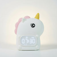 Alarm Clock Lamp Portable Clock Lamp Compact for Study Desk, Toddlers