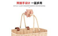 Front Bike Basket Open Top Woven Bike Basket Rectangular