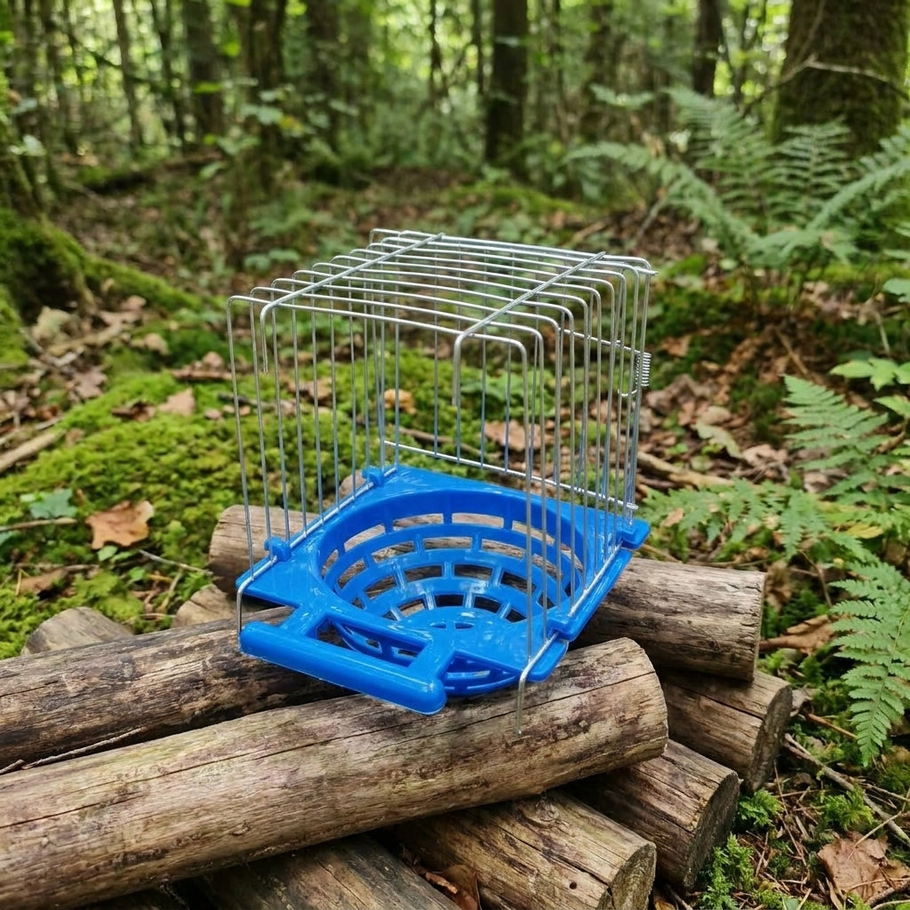 Parrot Breeding Box Iron Wire Cage with Open Top, Small Parrot Nest for Indoor Bird Mating, Budgie Nest Box and Cockatiel Nesting Environment