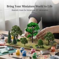 Miniature Artificial Banyan Tree & Pine Tree for Micro Landscape Decor
