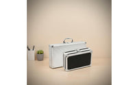 Mini Aluminum Carrying Case Lockable Aluminum Tool Box Hard Shell Briefcase Shockproof Small Hard Shell Briefcase for Travel