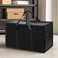 Relocation Bag Featuring a Label Pocket Zippered Relocation Bag with Zipper Heavy Duty Tote with Handles for Homeowners