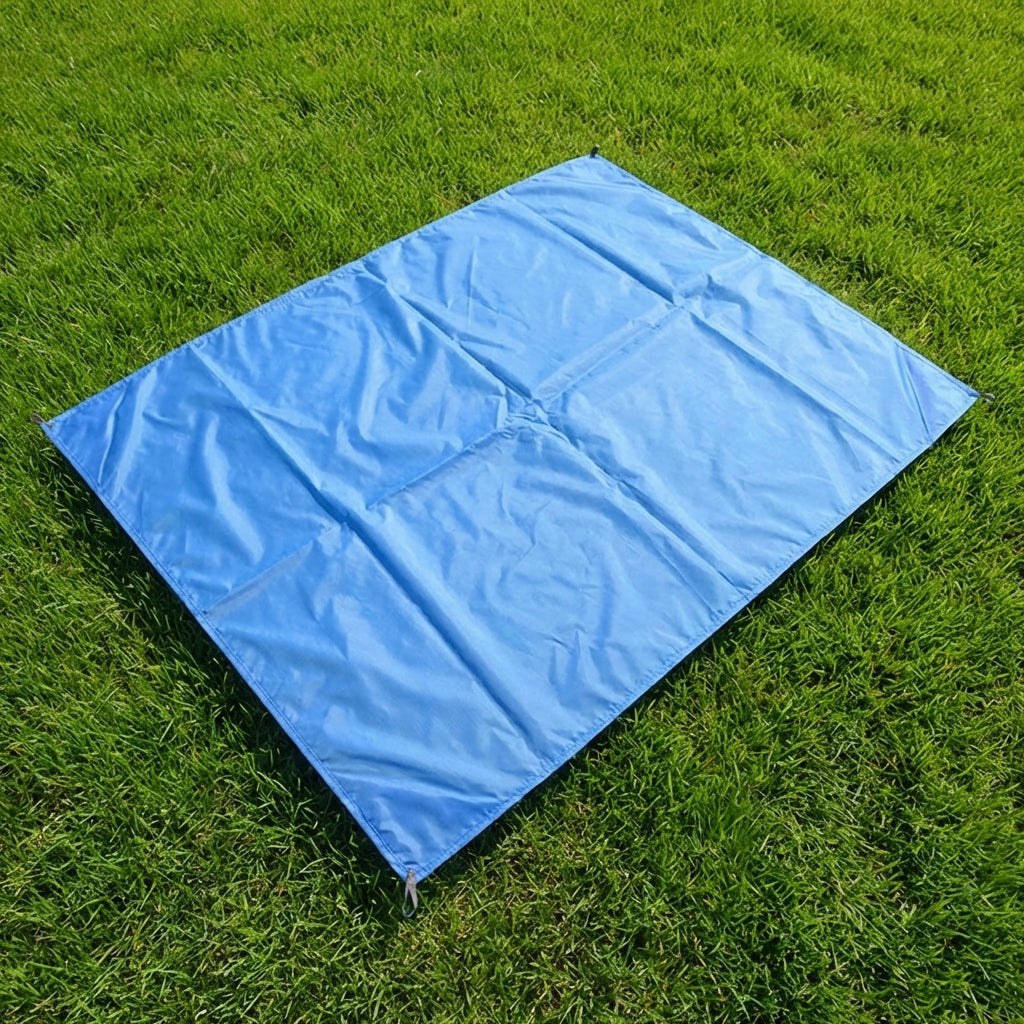 Outdoor Rug and Picnic Blanket for Family Picnic, Oxford Cloth Garden Rug and Camping Mat, Waterproof Mat with Storage Bag, Sandproof Gear