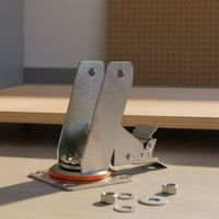 Long-Lasting Construction Heavy Duty Caster Bracket Wear Resistant Trolley Wheel Fork Rustproof Locking Swivel Casters Effortless & Quiet Rolling for Warehouse, Workshop