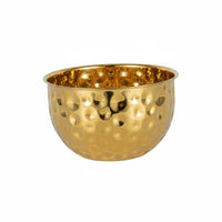 Easy to Clean Stainless Steel Mixing Bowl Long-Lasting Hammered Salad Bowl Rust Resistant Household Dishware Large Capacity for Bar, Karaoke, Party