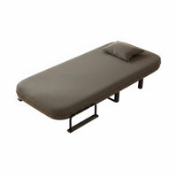 Space-Saving Ottoman Sleeper Multi-Functional Folding Bed Adjustable Backrest transformable Furniture Sturdy Metal Frame for Office Workers, Apartment Dwellers, Small compact-areas, Dorm Room, Bedroom, Hospital