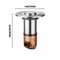Automatic Levitating Floor Drain Resistant Anti-Odor Backflow Preventer Fast Drainage Floor Drain Smell Barrier for Laundry Room, Kitchen, Basement