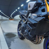 PETG Motorcycle Winglet Heat-Resistant Plastic Motorcycle Side Airflow Fin Sporty Look Side Winglet for Racing, Track