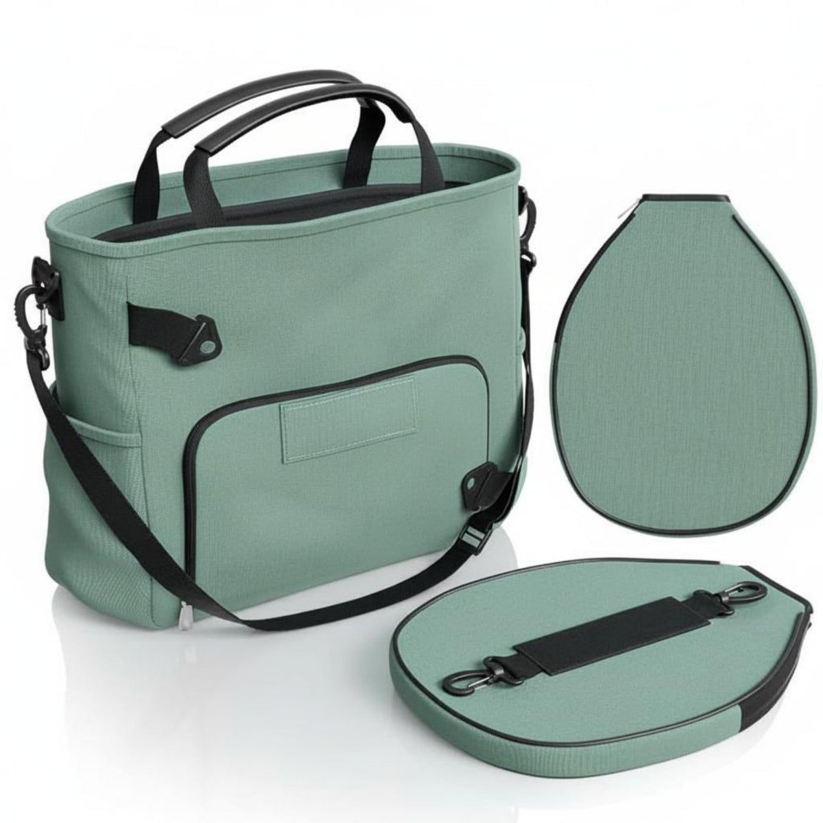 Tennis Racket Bag Stylish Design Paddle Racket Bag Multiple Storage Pockets Versatile-Sport Carrier for Women, Outdoor, Gym, Travel