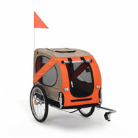 Enclosed Pet Cycle Trailer Breathable Dog Bike Trailer Comfortable Carrier Stable for Outdoor Travel