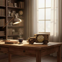Nostalgic Vintage Car Alarm Clock Creative Gift Retro Car Model Clock House Decoration for Bedroom