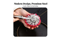 Stainless Steel Dinner Spoon Rust Resistant Round Head Eating Spoon Tableware Dishwasher Safe Mirror Polished for Dining Table