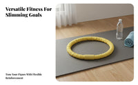 Quiet Operation Soft Hula Hoop Full-Body Workout Soft Flexible Hula Hoop Space-Saving for Women, Beginners