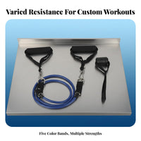11 Pieces 11 Piece Strength Training Set Lightweight and Portable Tension Bands Set Exercise Tube Kit with Handles Sturdy Duty