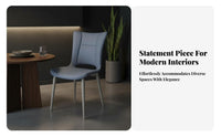 Light Luxury Aesthetic Upholstered Side Chair Minimalist Design Household Furniture Comfortable Padded Seat Indoor Furnishing Sturdy Frame for Restaurant Owners, Interior Designers, Dining Room, Kitchen, Home Office, Bedroom