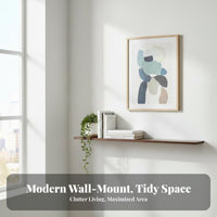 Vertical Surfacemounted Board Shelf Minimalist Design Interior Surface Interior Surface spaceSaving Display Shelf for Book Lovers, Design Aficionados